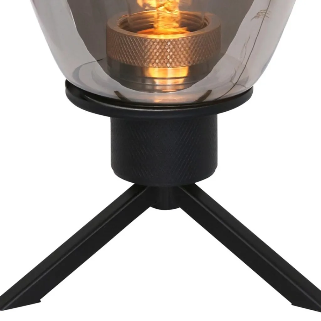 Straluma Tafellamp Reflexion ovaal zwart+smoke> Tafellampen|Driepoot lampen