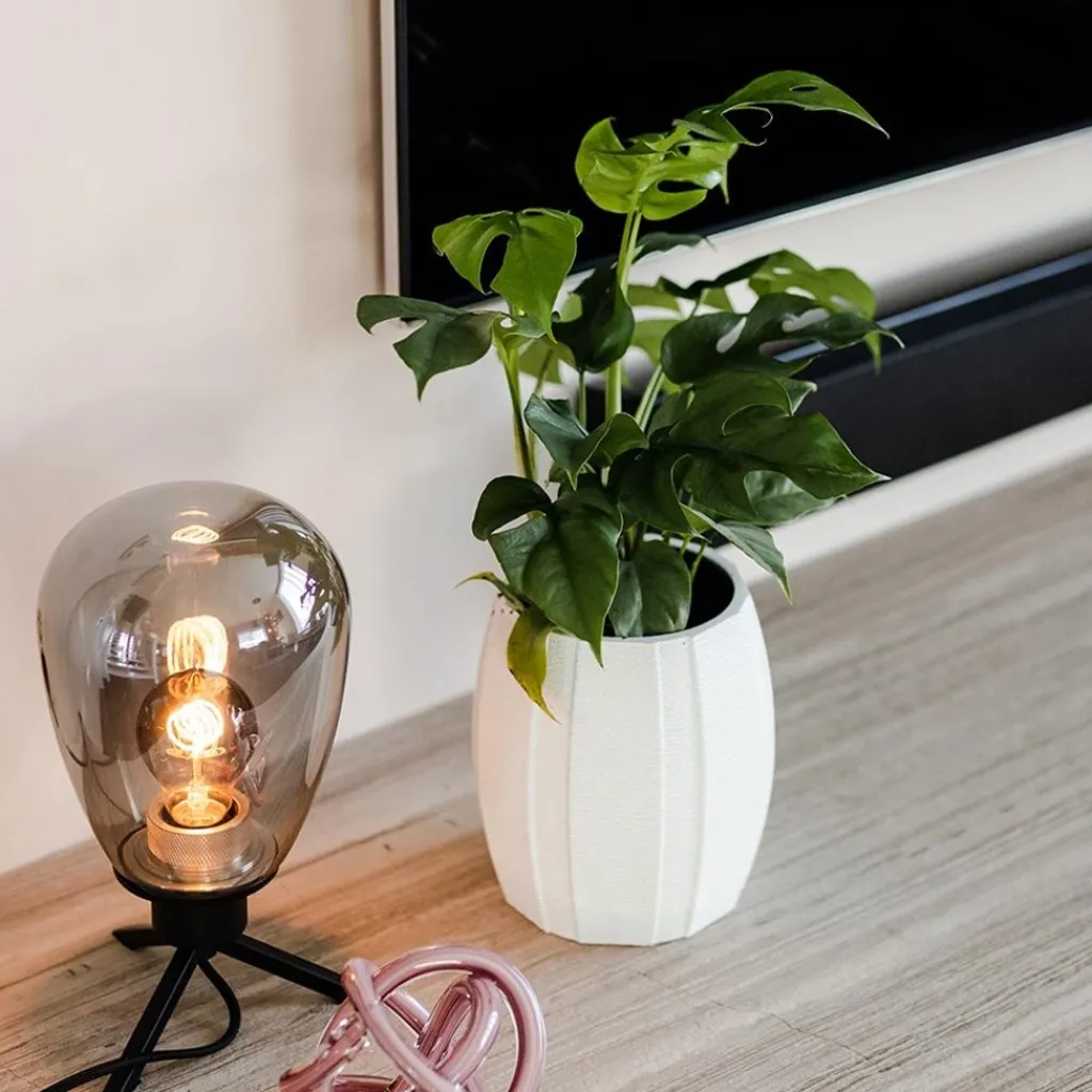 Straluma Tafellamp Reflexion ovaal zwart+smoke> Tafellampen|Driepoot lampen