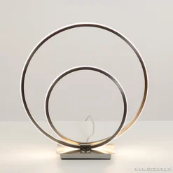 Straluma Tafellamp ringen nikkel 3-st. dimmer> Tafellampen|Touch Lampen