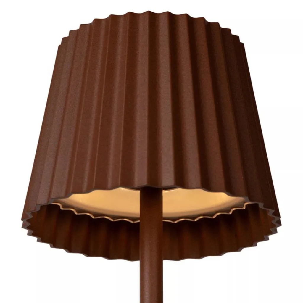 Straluma Tafellamp roest bruin oplaadbaar inclusief LED IP54> Tafellampen|Buitenlampen