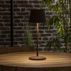 Straluma Tafellamp roest bruin oplaadbaar inclusief LED IP54><noscript><img width=