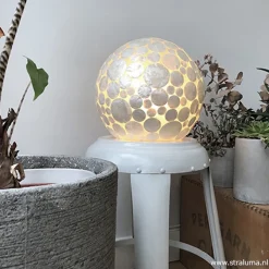 Straluma Tafellamp schelpen bol wit><noscript><img width=