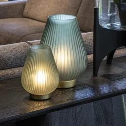 Straluma Tafellamp Tajera op batterij donker groen/goud></noscript> Tafellampen|Light and Living