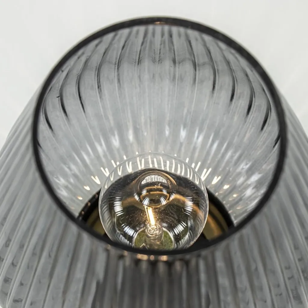 Straluma Tafellamp Tajera van Light and Living op batterij grijs/goud> Tafellampen|Light and Living