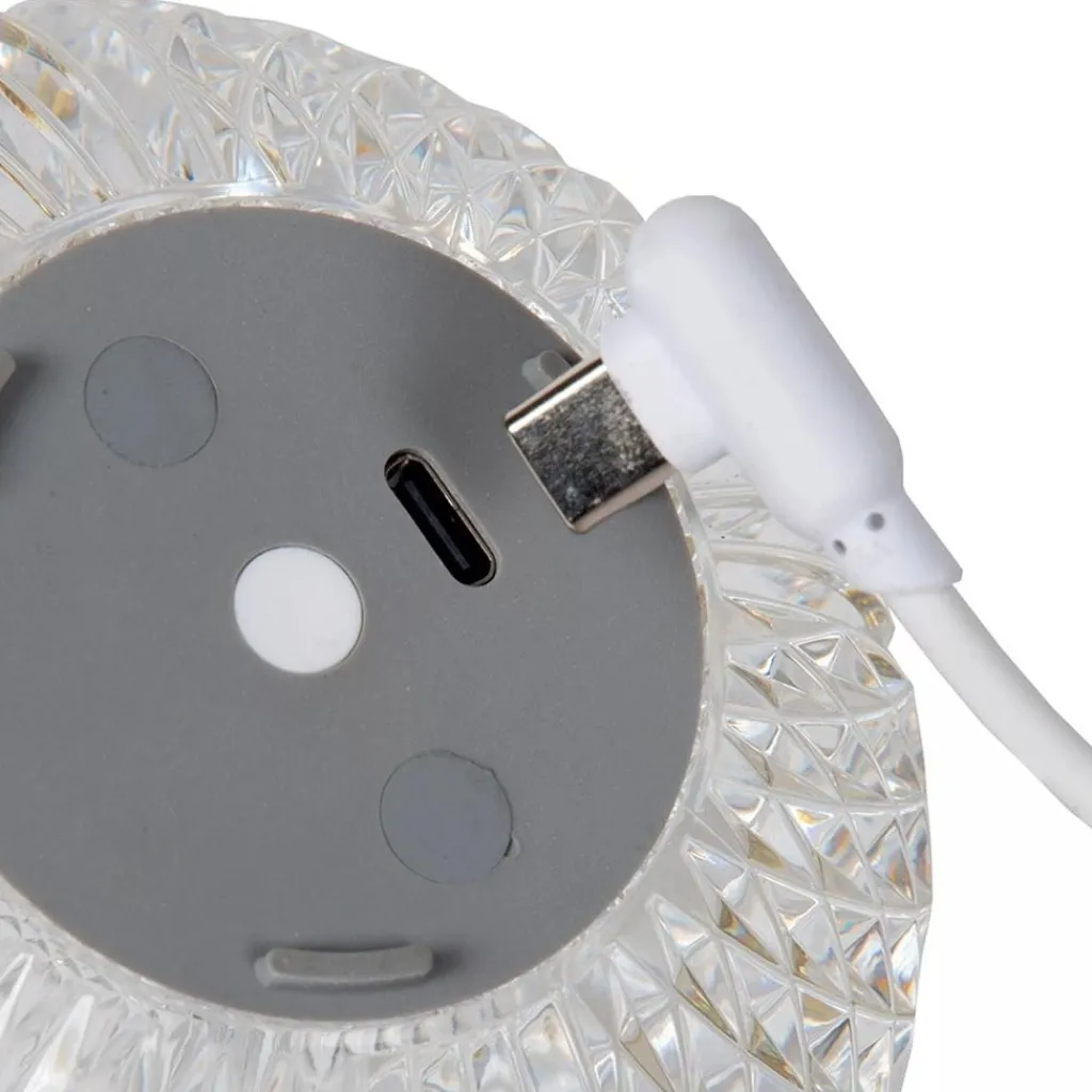 Straluma Tafellamp transparant/goud oplaadbaar> Tafellampen|LED Tafellampen