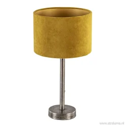 Straluma Tafellamp Undai ruw nikkel excl. kap> Tafellampen|Lampenvoeten