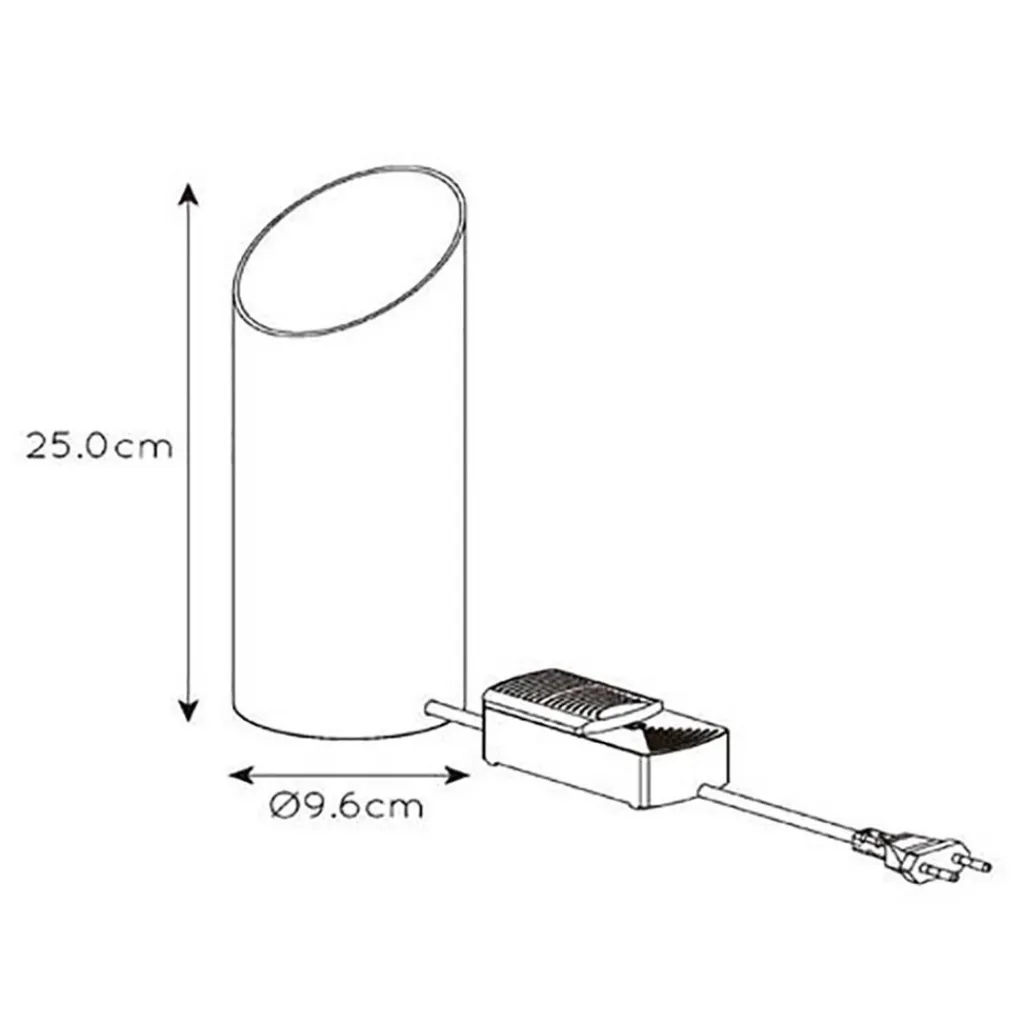 Straluma Tafellamp uplighter mat wit met goud> Uplighters|Woonkamerlampen