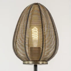 Straluma Tafellamp Yaelle brons/zwart></noscript> Draadlampen|Light and Living