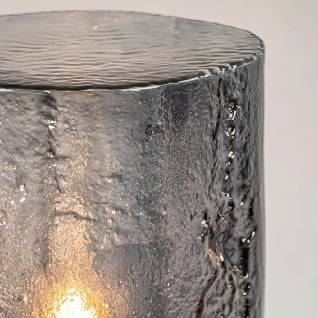 Straluma Tafellamp zwart met robuuste glazen kap> Tafellampen|Lifestyle Verlichting