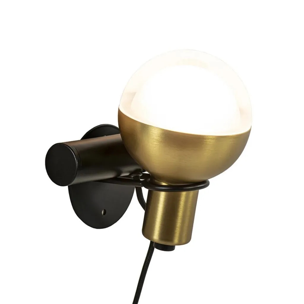 Straluma Tafel/wandlamp Drop zwart/goud> Tafellampen|Wandlampen