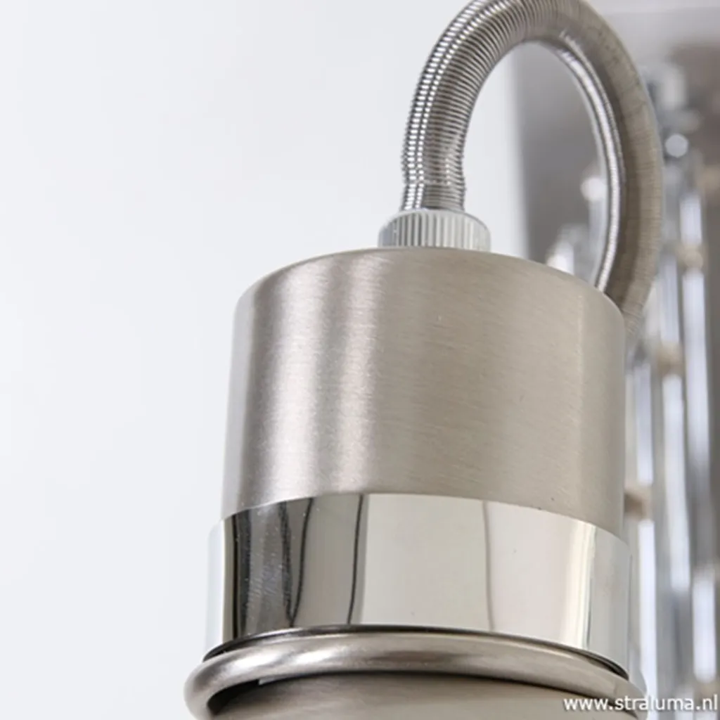 Straluma Trek wandlamp Spring chroom/grijs> Bedlampjes|Leeslampen