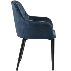 Straluma Trendy eetkamerstoel blauw met armleuning></noscript> Eetkamerstoelen