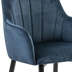 Straluma Trendy eetkamerstoel blauw met armleuning></noscript> Eetkamerstoelen