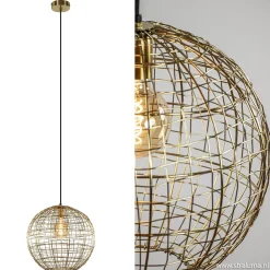 Straluma Trendy hanglamp Mirana goud L&L> Draadlampen|Light and Living