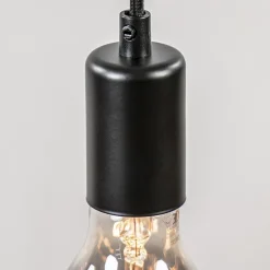 Straluma Trendy 3-lichts hanglamp mat zwart exclusief lichtbron></noscript> Eetkamerverlichting|Hanglampen