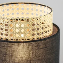 Straluma Trendy tafellamp driepoot zwart met webbing></noscript> Tafellampen|Driepoot lampen