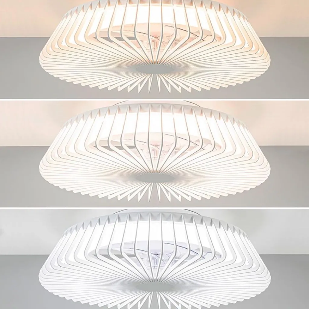 Straluma Ventilator Himalaya wit remote+app> Plafondlampen|Plafondventilatoren met lamp