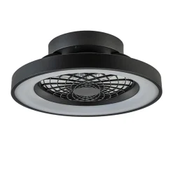 Straluma Ventilator Tibet Mini zwart + remote cct> Plafondlampen|Plafondventilatoren met lamp