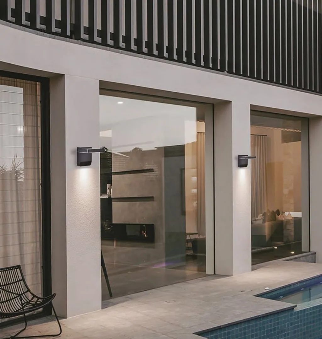 Straluma Verstelbare LED buitenlamp zwart IP54> Wandlampen|Buitenlampen