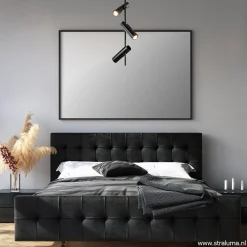 Straluma Verstelbare 3-lichts plafondspot zwart metaal><noscript><img width=