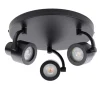Straluma Verstelbare opbouwspot zwart 3-lichts> Plafondlampen|Opbouwspots
