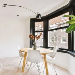 Straluma Verstelbare plafondlamp mat zwart met goud></noscript> Booglampen|Eetkamerverlichting