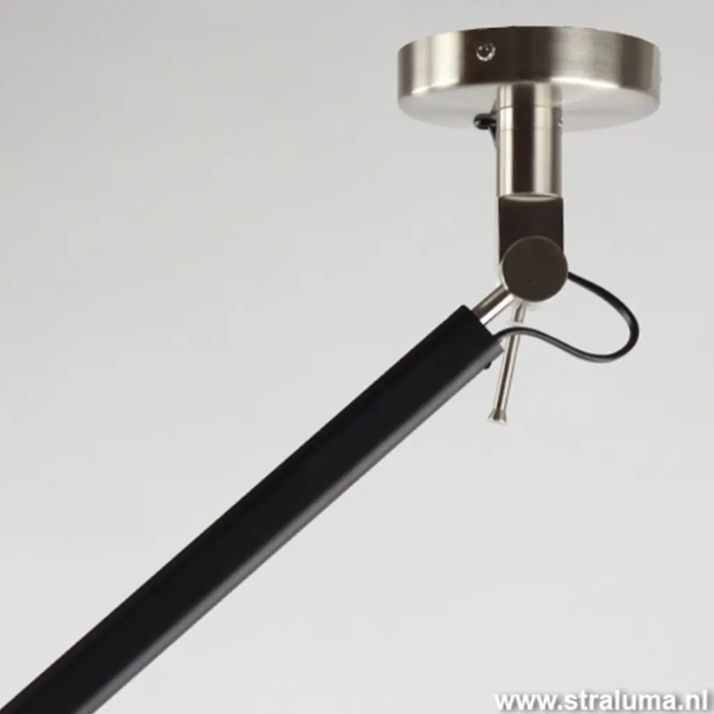 Straluma Verstelbare plafondlamp zwart met kap> Plafondlampen|Moderne Verlichting