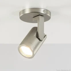 Straluma Verstelbare plafondspot metaal mat nikkel> Opbouwspots|Woonkamerlampen
