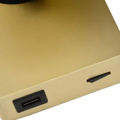 Straluma Verstelbare wandlamp mat goud inclusief dimbaar LED en USB></noscript> Wandlampen|LED Wandlampen
