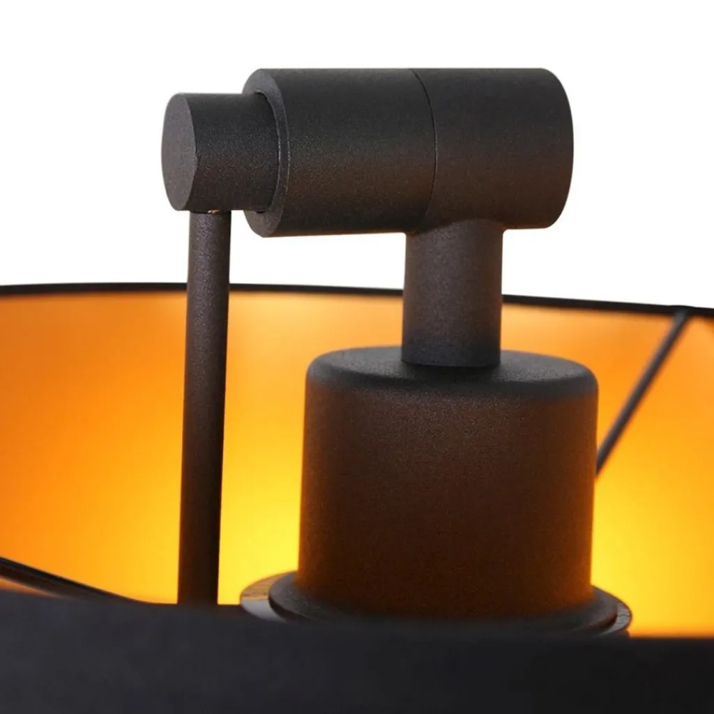 Straluma Verstelbare wandlamp met zwart/gouden kap> Wandlampen|Schemerlampen