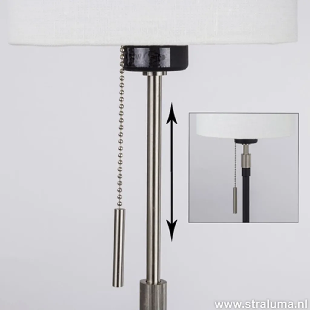 Straluma Verstelbare zwarte tafellamp met kap> Schemerlampen|Woonkamerlampen