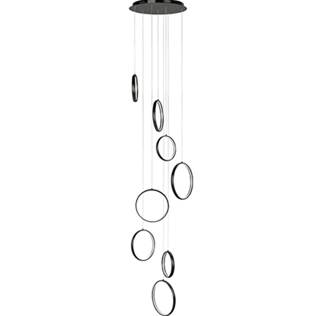 Straluma Vide hanglamp 8-L ringen zwart> Hanglampen|Videverlichting