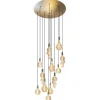 Straluma Videlamp Aton 12l goldleaf/shiny brass> Hanglampen|Videverlichting