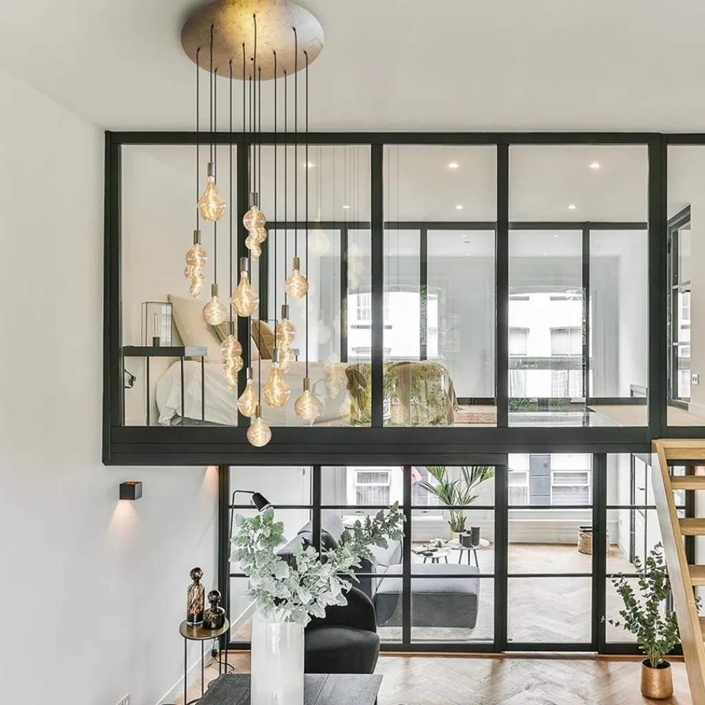 Straluma Videlamp Aton 12l goldleaf/shiny brass> Hanglampen|Videverlichting