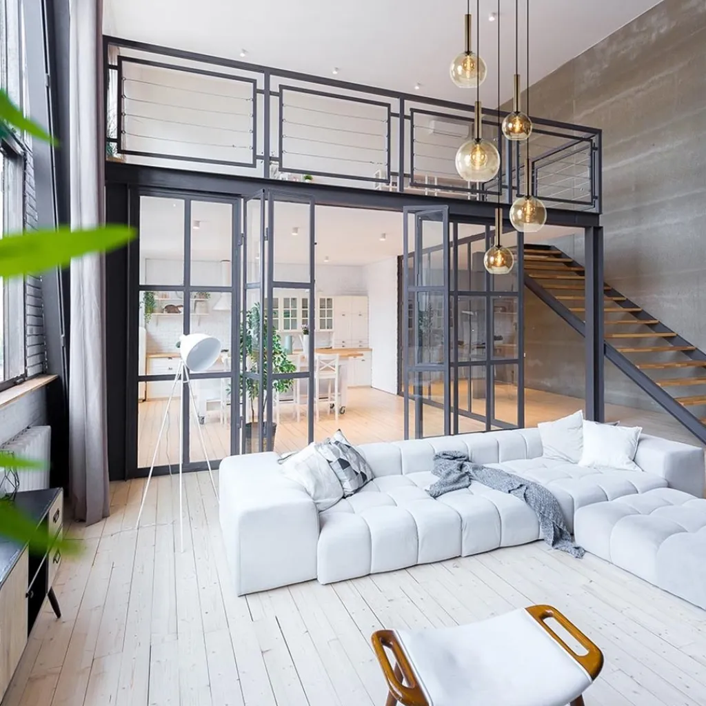 Straluma Videlamp Bella 5L rond zwart/brons+smoke> Videverlichting|Pendel Lampen