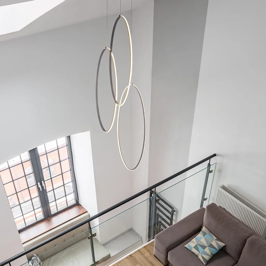 Straluma Videlamp zwart 3x elips groot> Hanglampen|Videverlichting