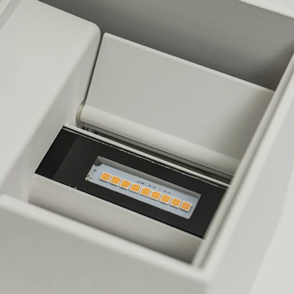 Straluma Vierkante buitenlamp wand wit IP54> Wandlampen|Buitenlampen