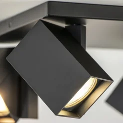 Straluma Vierkante opbouwspot 4L zwart verstelbaar><noscript><img width=
