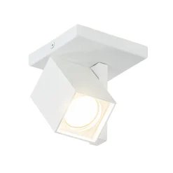 Straluma Vierkante opbouwspot mat wit GU10 verstelbaar> Opbouwspots|Woonkamerlampen