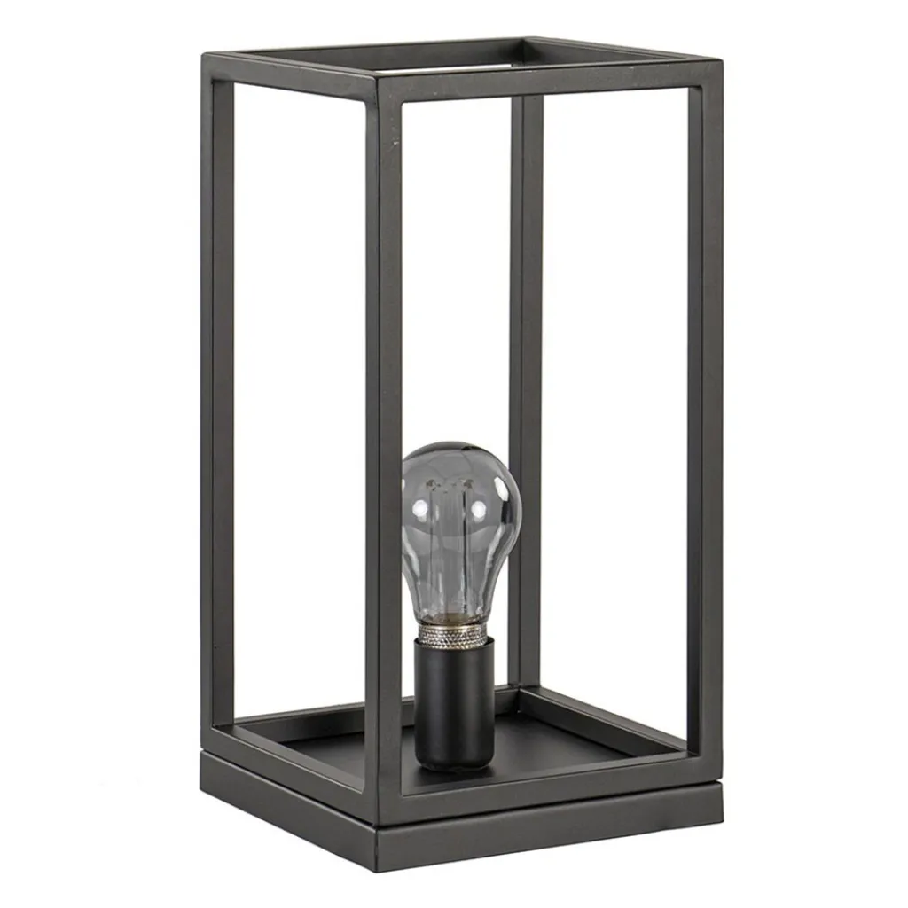 Straluma Vierkante tafellamp frame zwart modern> Slaapkamerlampen|Halverlichting