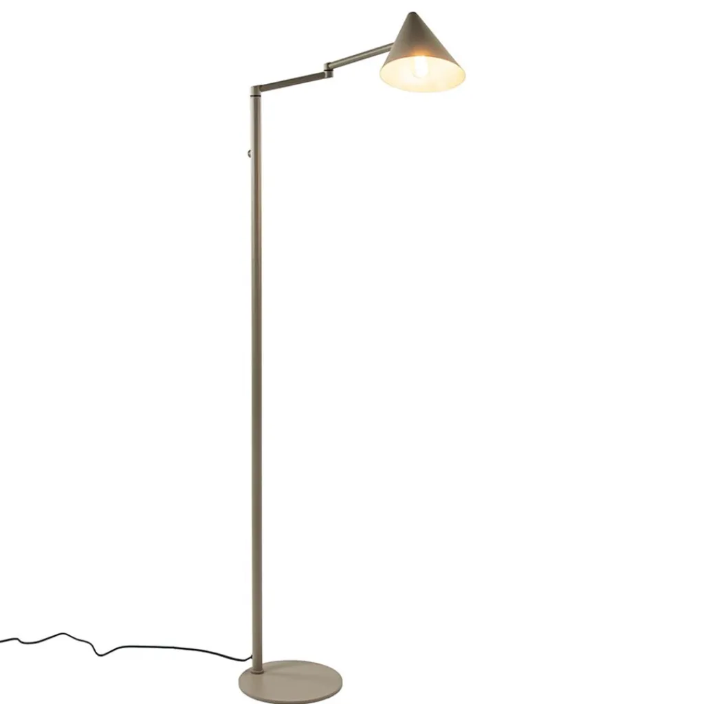 Straluma Vintage vloerlamp verstelbaar zandkleurig> Vloerlampen|Retro Verlichting