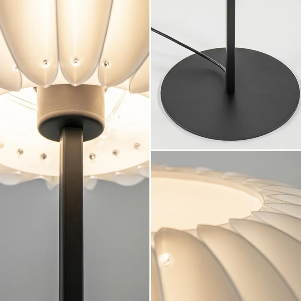 Straluma Vloerlamp Arena zwart/kap wit> Vloerlampen|Design Verlichting