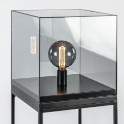 Straluma Vloerlamp Askjer kubus zwart/smoke glas><noscript><img width=