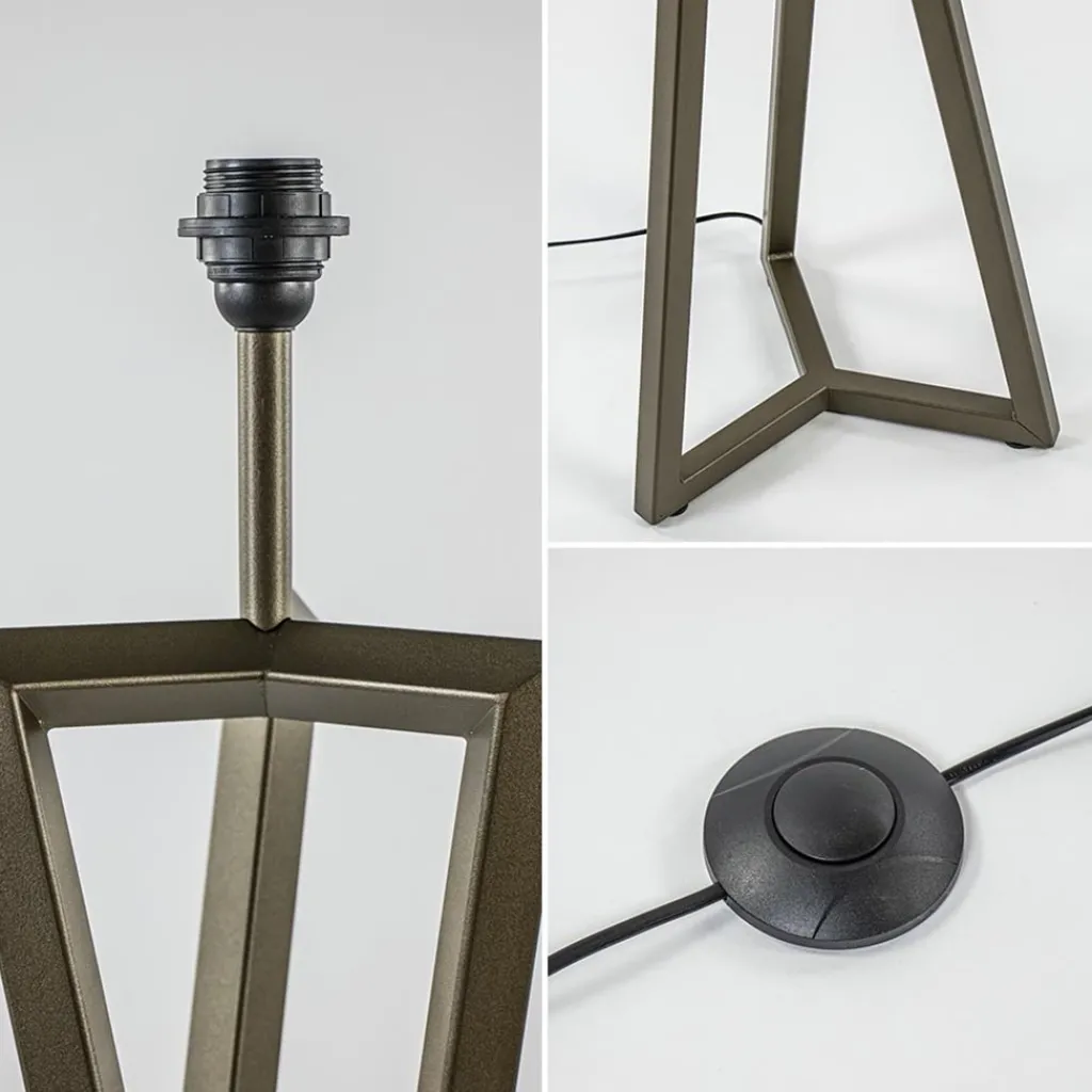 Straluma Vloerlamp Atrani platinum excl. kap> Vloerlampen|Lampenvoeten