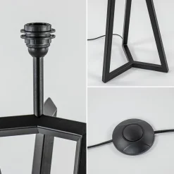 Straluma Vloerlamp Atrani zwart EXCL. KAP></noscript> Vloerlampen|Lampenvoeten