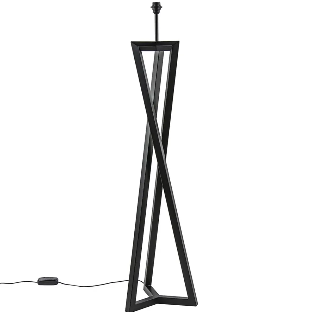 Straluma Vloerlamp Atrani zwart excl. kap> Vloerlampen|Design Verlichting