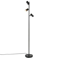 Straluma Vloerlamp Burgos 3L spot zwart 3-st dim> Vloerlampen|Leeslampen