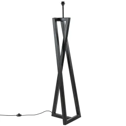 Straluma Vloerlamp Calitri zwart EXCL. KAP> Vloerlampen|Lampenvoeten