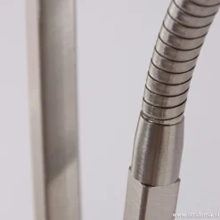 Straluma Vloerlamp Capri staal/glas met leeslamp></noscript> Leeslampen|Uplighters