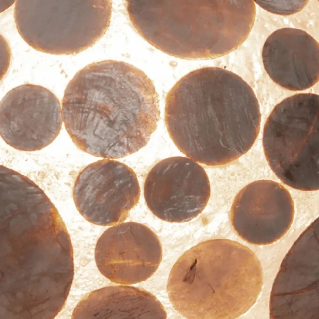 Straluma Vloerlamp Coin schelpen cilinder gold> Schelpenlampen|Woonkamerlampen